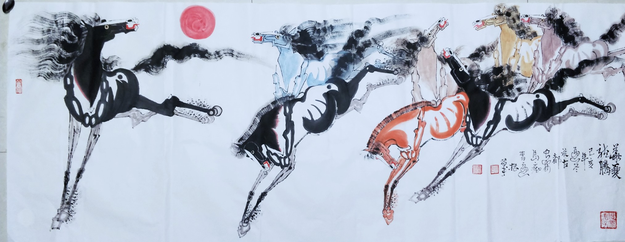 李孟画马庚子新作