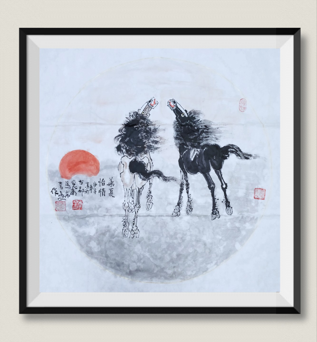 李孟画马庚子新作