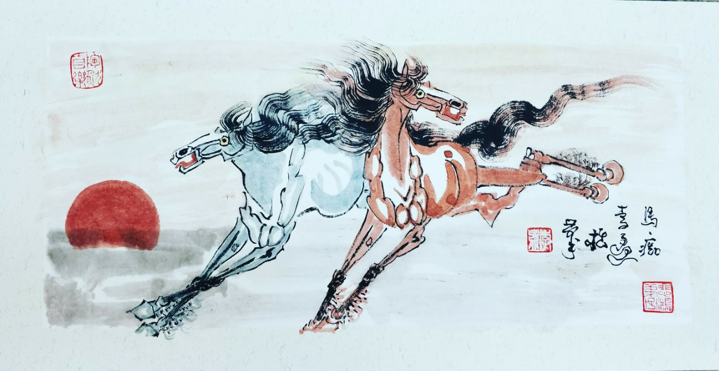 李孟画马——己亥作品