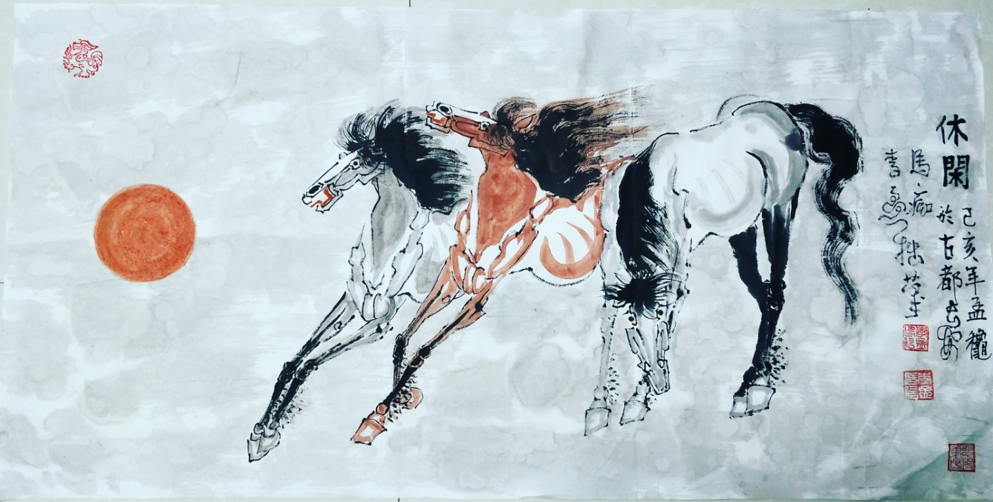 李孟画马——己亥作品